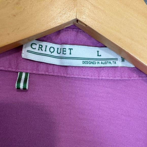 Criquet Polo Golf Shirt Mens Large Pima Cotton Pocket Logo Casual Tee - Picture 5 of 11